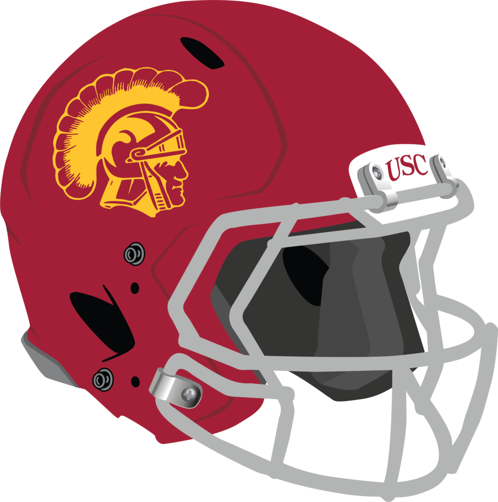 USC Football Helmet Trojan Head Athletic Mark 
