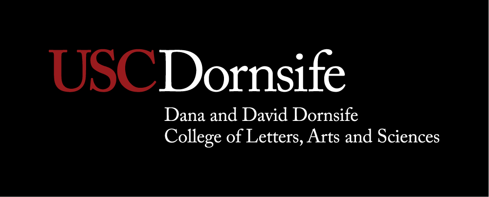 USC Dornsife do not place academic logotype on non-legible background