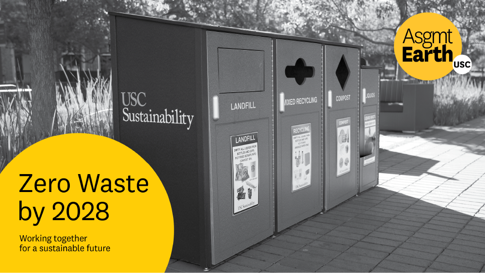 USC Assignment: Earth zero waste bins zoom background