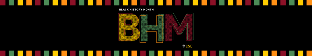 USC Black History Month calendar channel header 